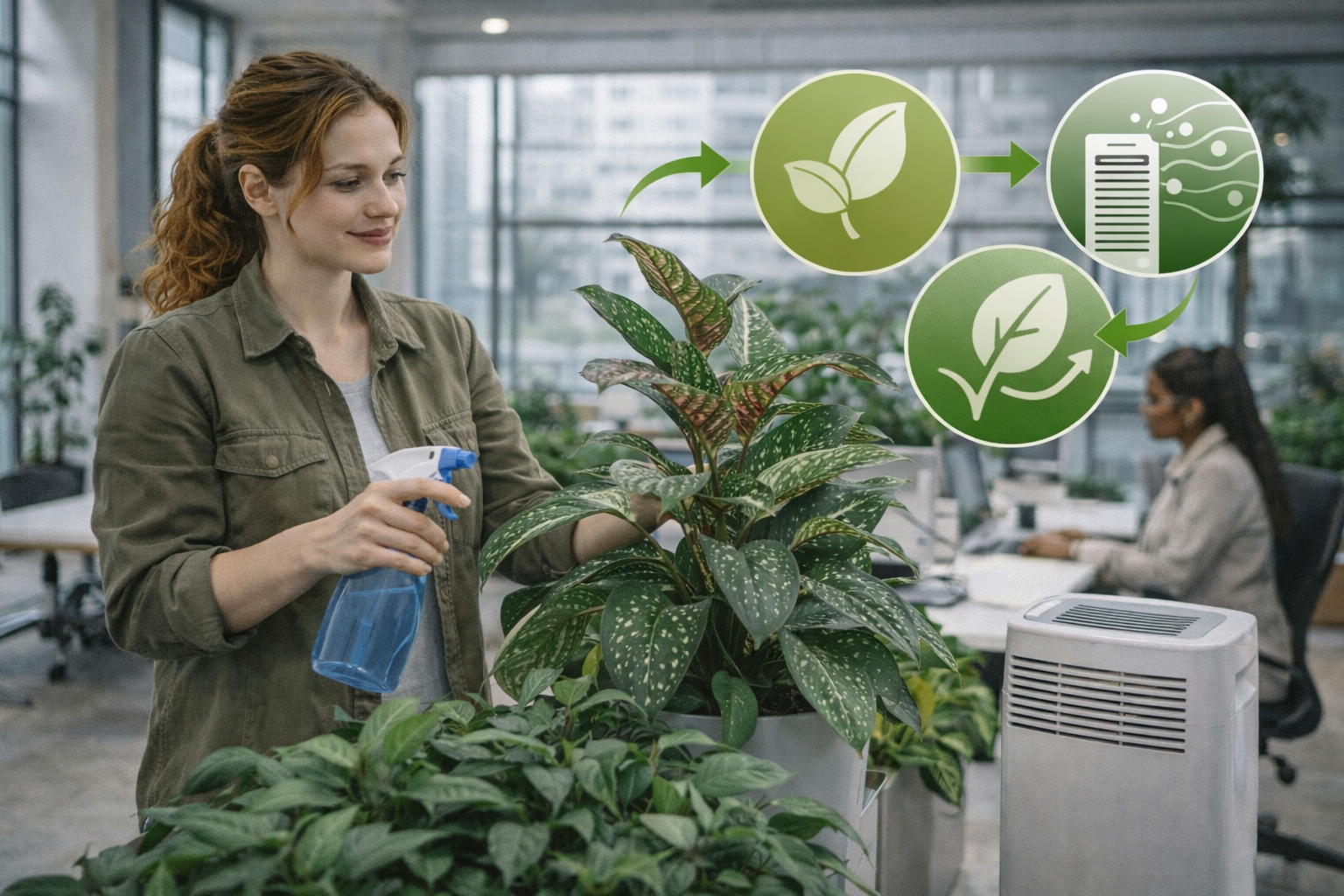 Yeşil Ofisler Bitki Tasarımı ve Hava Kalitesini İyileştirme Yöntemleri